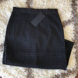 Kendall & Kylie Eyelet Slit Pencil Skirt